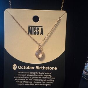Gold October Birthstone Necklace | NWOT | 18”